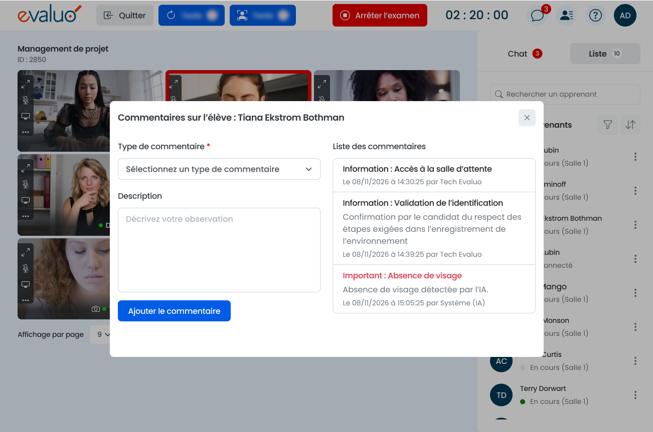 surveillance assistée par IA